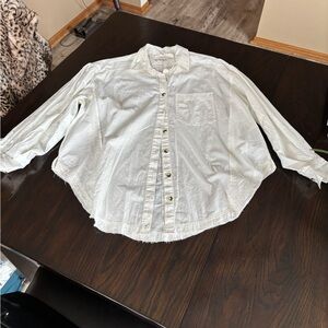 We The Free White Collared Shirt